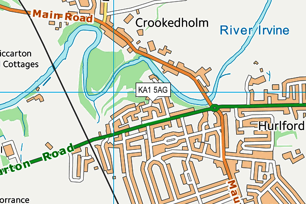 KA1 5AG map - OS VectorMap District (Ordnance Survey) KA1 5AG map - OS VectorMap District (Ordnance Survey)