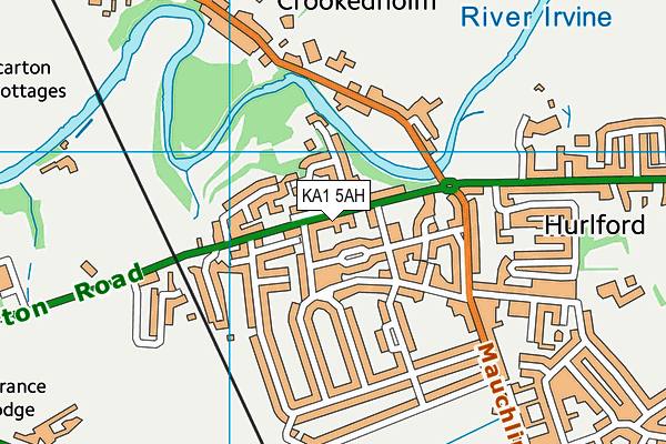 KA1 5AH map - OS VectorMap District (Ordnance Survey) KA1 5AH map - OS VectorMap District (Ordnance Survey)