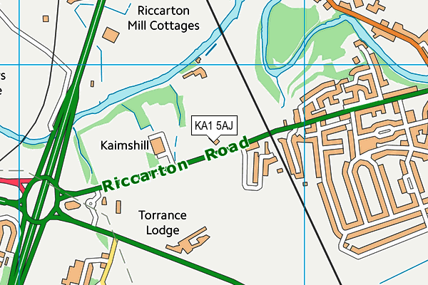 KA1 5AJ map - OS VectorMap District (Ordnance Survey) KA1 5AJ map - OS VectorMap District (Ordnance Survey)