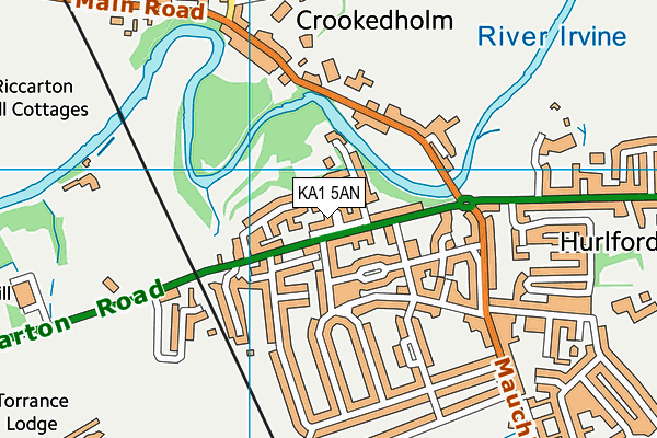KA1 5AN map - OS VectorMap District (Ordnance Survey) KA1 5AN map - OS VectorMap District (Ordnance Survey)