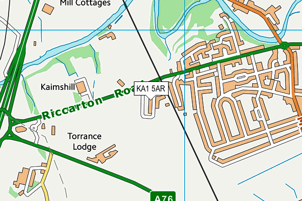 KA1 5AR map - OS VectorMap District (Ordnance Survey) KA1 5AR map - OS VectorMap District (Ordnance Survey)
