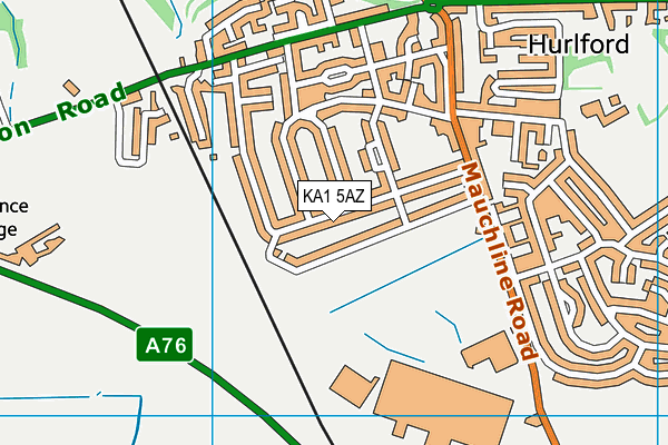 KA1 5AZ map - OS VectorMap District (Ordnance Survey) KA1 5AZ map - OS VectorMap District (Ordnance Survey)