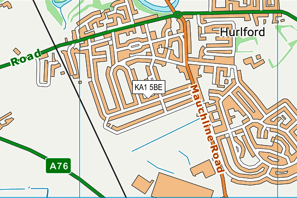 KA1 5BE map - OS VectorMap District (Ordnance Survey) KA1 5BE map - OS VectorMap District (Ordnance Survey)