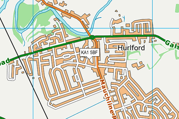 KA1 5BF map - OS VectorMap District (Ordnance Survey) KA1 5BF map - OS VectorMap District (Ordnance Survey)