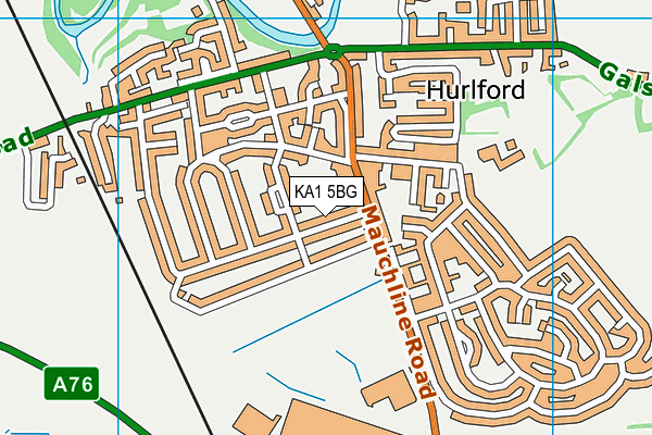 KA1 5BG map - OS VectorMap District (Ordnance Survey) KA1 5BG map - OS VectorMap District (Ordnance Survey)