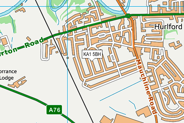 KA1 5BH map - OS VectorMap District (Ordnance Survey) KA1 5BH map - OS VectorMap District (Ordnance Survey)