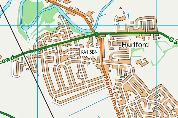 KA1 5BN map - OS VectorMap District (Ordnance Survey)