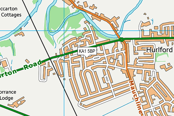 KA1 5BP map - OS VectorMap District (Ordnance Survey) KA1 5BP map - OS VectorMap District (Ordnance Survey)