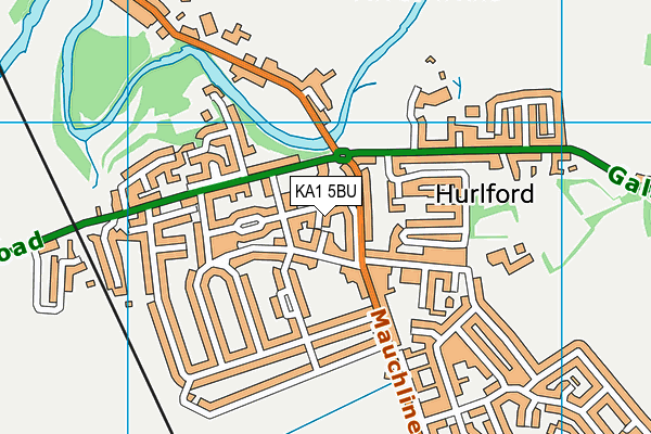 KA1 5BU map - OS VectorMap District (Ordnance Survey) KA1 5BU map - OS VectorMap District (Ordnance Survey)