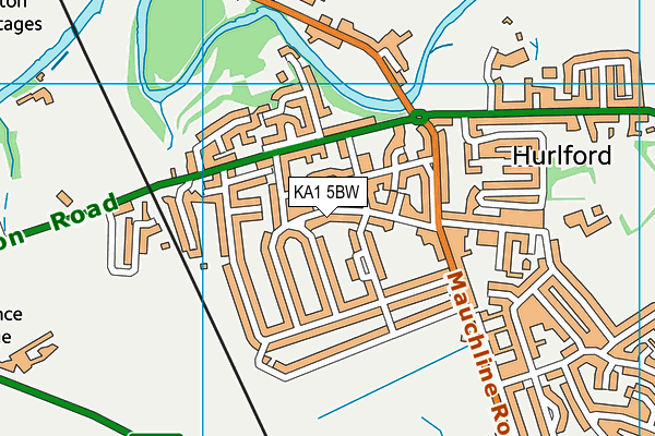 KA1 5BW map - OS VectorMap District (Ordnance Survey) KA1 5BW map - OS VectorMap District (Ordnance Survey)