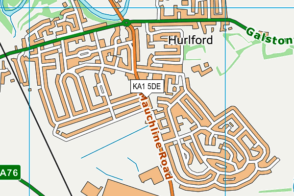 KA1 5DE map - OS VectorMap District (Ordnance Survey) KA1 5DE map - OS VectorMap District (Ordnance Survey)