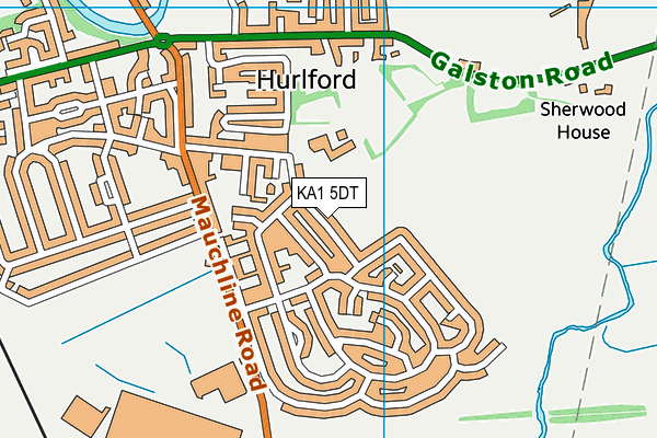 KA1 5DT map - OS VectorMap District (Ordnance Survey) KA1 5DT map - OS VectorMap District (Ordnance Survey)