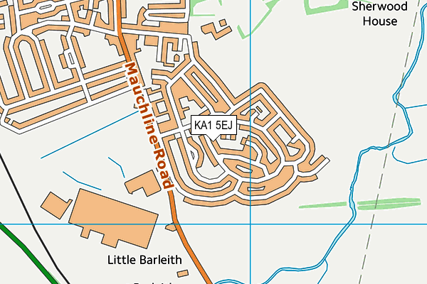 KA1 5EJ map - OS VectorMap District (Ordnance Survey) KA1 5EJ map - OS VectorMap District (Ordnance Survey)