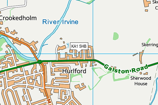 KA1 5HB map - OS VectorMap District (Ordnance Survey) KA1 5HB map - OS VectorMap District (Ordnance Survey)