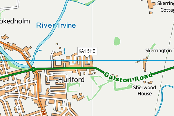 KA1 5HE map - OS VectorMap District (Ordnance Survey) KA1 5HE map - OS VectorMap District (Ordnance Survey)