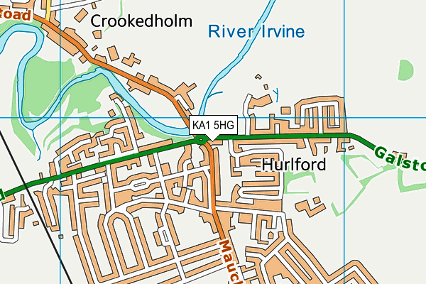 KA1 5HG map - OS VectorMap District (Ordnance Survey) KA1 5HG map - OS VectorMap District (Ordnance Survey)