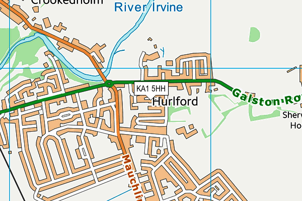 KA1 5HH map - OS VectorMap District (Ordnance Survey) KA1 5HH map - OS VectorMap District (Ordnance Survey)