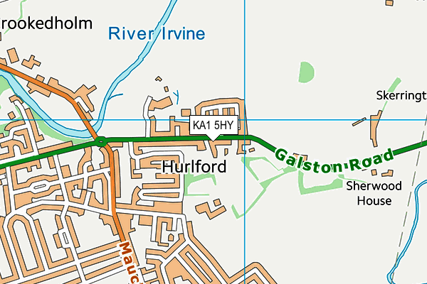 KA1 5HY map - OS VectorMap District (Ordnance Survey) KA1 5HY map - OS VectorMap District (Ordnance Survey)
