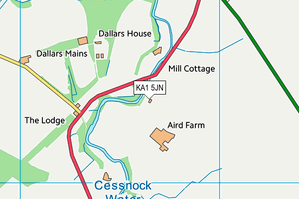 KA1 5JN map - OS VectorMap District (Ordnance Survey) KA1 5JN map - OS VectorMap District (Ordnance Survey)