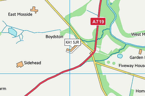 KA1 5JR map - OS VectorMap District (Ordnance Survey) KA1 5JR map - OS VectorMap District (Ordnance Survey)