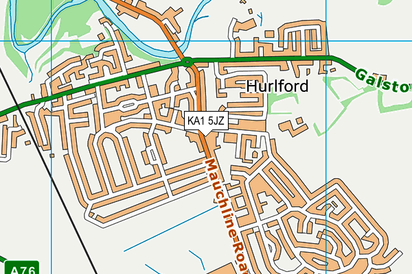 KA1 5JZ map - OS VectorMap District (Ordnance Survey) KA1 5JZ map - OS VectorMap District (Ordnance Survey)
