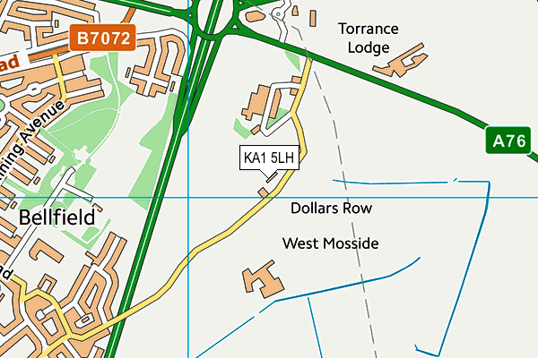 KA1 5LH map - OS VectorMap District (Ordnance Survey) KA1 5LH map - OS VectorMap District (Ordnance Survey)