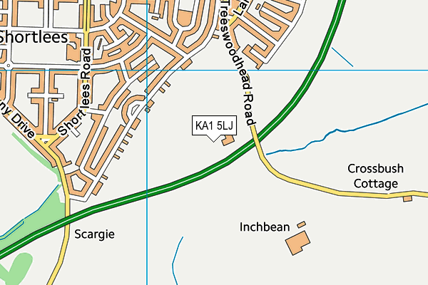 KA1 5LJ map - OS VectorMap District (Ordnance Survey) KA1 5LJ map - OS VectorMap District (Ordnance Survey)