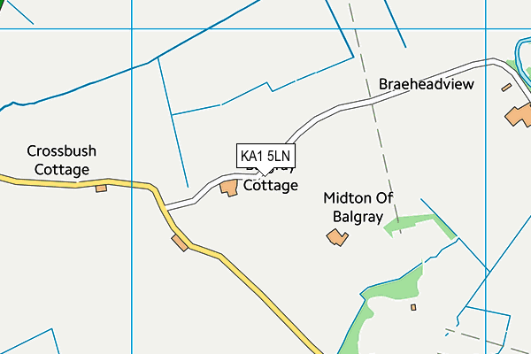 KA1 5LN map - OS VectorMap District (Ordnance Survey)