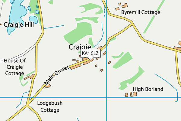 KA1 5LZ map - OS VectorMap District (Ordnance Survey) KA1 5LZ map - OS VectorMap District (Ordnance Survey)