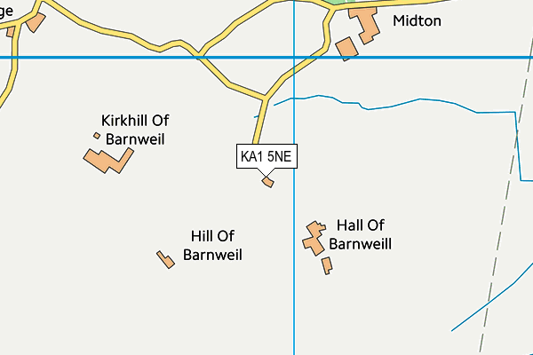KA1 5NE map - OS VectorMap District (Ordnance Survey) KA1 5NE map - OS VectorMap District (Ordnance Survey)