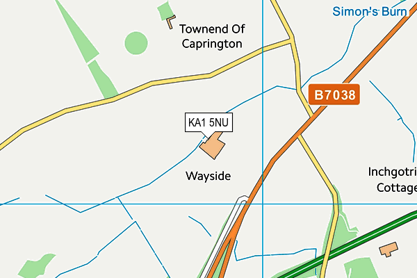 KA1 5NU map - OS VectorMap District (Ordnance Survey) KA1 5NU map - OS VectorMap District (Ordnance Survey)