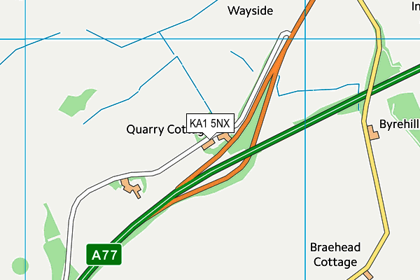 KA1 5NX map - OS VectorMap District (Ordnance Survey) KA1 5NX map - OS VectorMap District (Ordnance Survey)