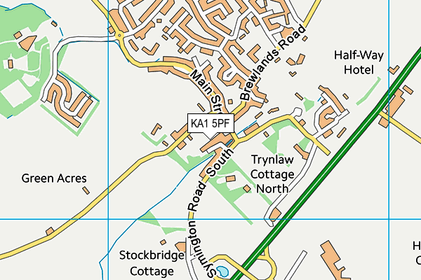 KA1 5PF map - OS VectorMap District (Ordnance Survey)