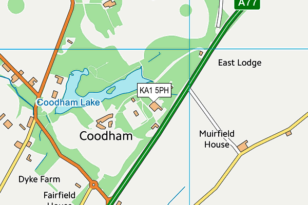 KA1 5PH map - OS VectorMap District (Ordnance Survey) KA1 5PH map - OS VectorMap District (Ordnance Survey)