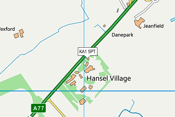 KA1 5PT map - OS VectorMap District (Ordnance Survey)