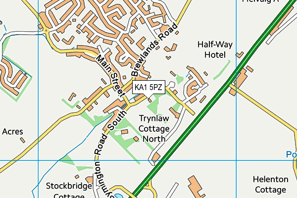 KA1 5PZ map - OS VectorMap District (Ordnance Survey) KA1 5PZ map - OS VectorMap District (Ordnance Survey)