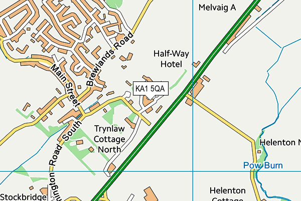 KA1 5QA map - OS VectorMap District (Ordnance Survey) KA1 5QA map - OS VectorMap District (Ordnance Survey)