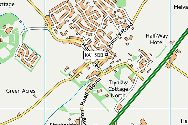 KA1 5QB map - OS VectorMap District (Ordnance Survey) KA1 5QB map - OS VectorMap District (Ordnance Survey)