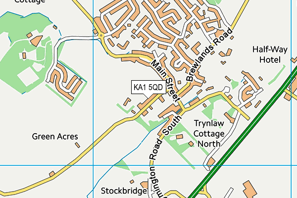 KA1 5QD map - OS VectorMap District (Ordnance Survey) KA1 5QD map - OS VectorMap District (Ordnance Survey)