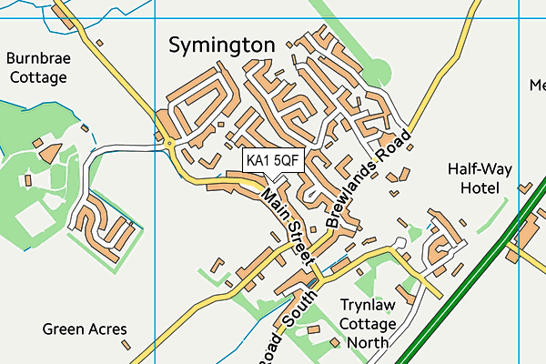 KA1 5QF map - OS VectorMap District (Ordnance Survey)