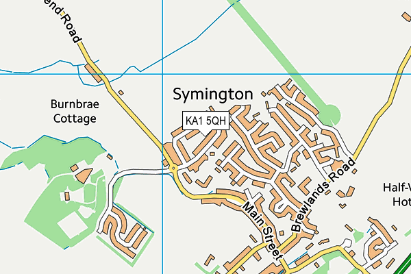 KA1 5QH map - OS VectorMap District (Ordnance Survey) KA1 5QH map - OS VectorMap District (Ordnance Survey)