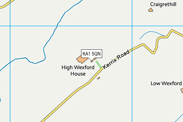 KA1 5QN map - OS VectorMap District (Ordnance Survey) KA1 5QN map - OS VectorMap District (Ordnance Survey)