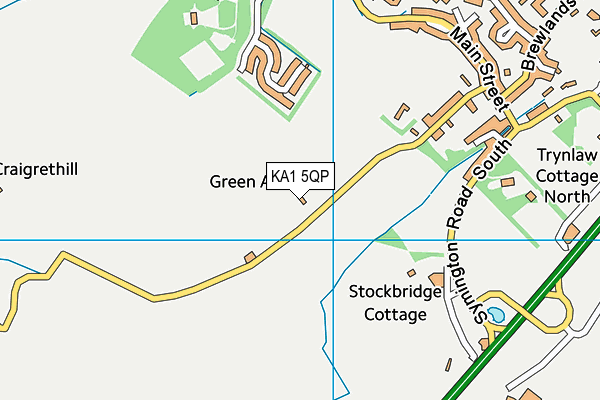 KA1 5QP map - OS VectorMap District (Ordnance Survey) KA1 5QP map - OS VectorMap District (Ordnance Survey)