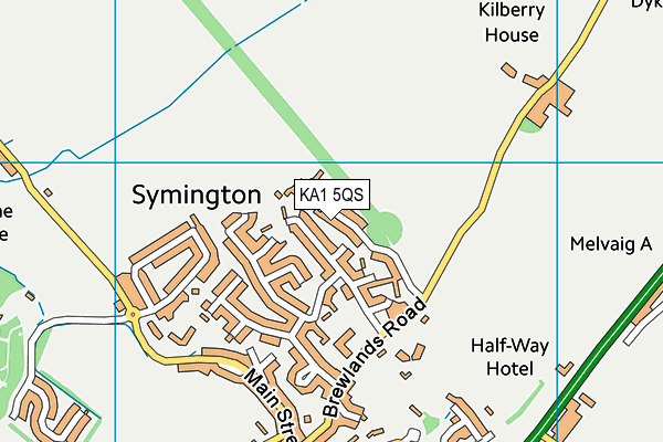 KA1 5QS map - OS VectorMap District (Ordnance Survey) KA1 5QS map - OS VectorMap District (Ordnance Survey)
