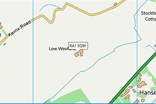 KA1 5QW map - OS VectorMap District (Ordnance Survey) KA1 5QW map - OS VectorMap District (Ordnance Survey)