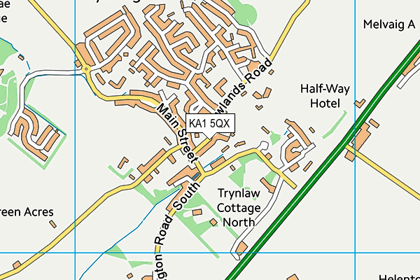 KA1 5QX map - OS VectorMap District (Ordnance Survey) KA1 5QX map - OS VectorMap District (Ordnance Survey)