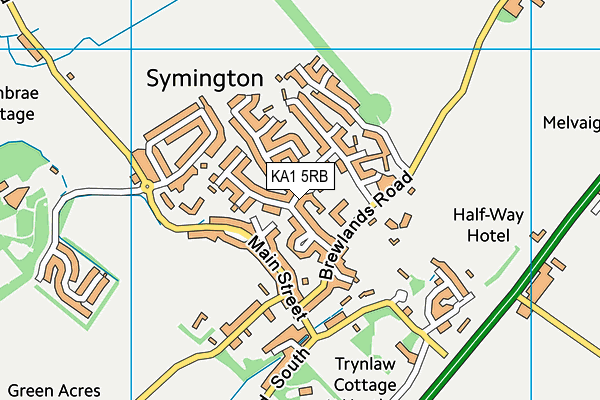 KA1 5RB map - OS VectorMap District (Ordnance Survey)