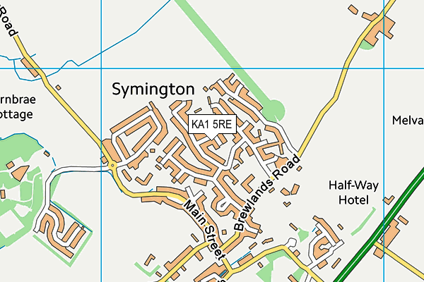 KA1 5RE map - OS VectorMap District (Ordnance Survey) KA1 5RE map - OS VectorMap District (Ordnance Survey)