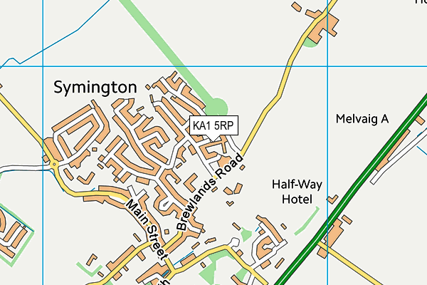 KA1 5RP map - OS VectorMap District (Ordnance Survey) KA1 5RP map - OS VectorMap District (Ordnance Survey)