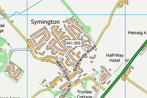 KA1 5RS map - OS VectorMap District (Ordnance Survey)